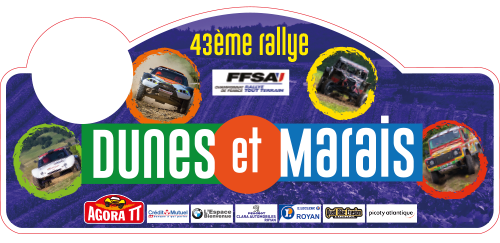plaque Rallye Dunes et Marais 2020